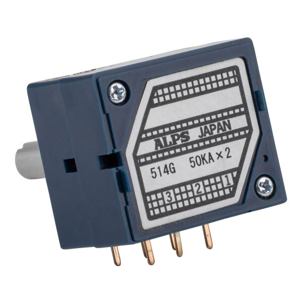 Main product image for ALPS RK27 50KA Audio Taper Potentiometer Solid Shaft 023-208